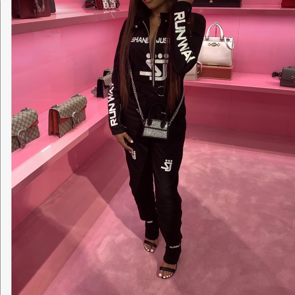 Shane Justin combat fashion jumpsuit